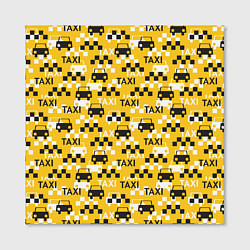 Холст квадратный Такси Taxi, цвет: 3D-принт — фото 2