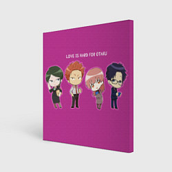 Картина квадратная Персонажи Wotakoi