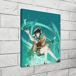Холст квадратный Venti Genshin Impact, цвет: 3D-принт — фото 2