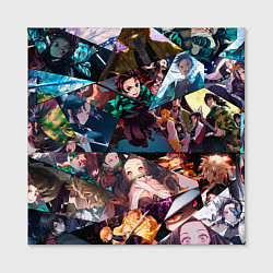 Холст квадратный Kimetsu no aiba Все персонажи, цвет: 3D-принт — фото 2