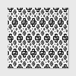 Холст квадратный White Pattern Dope Camo Dope Street Market, цвет: 3D-принт — фото 2