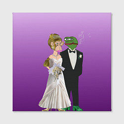 Холст квадратный Свадьба - Чертовски привлекательные, цвет: 3D-принт — фото 2
