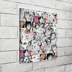 Холст квадратный Ahegao Girls, цвет: 3D-принт — фото 2