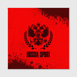 Холст квадратный RUSSIA - ГЕРБ Russia Sport Брызги, цвет: 3D-принт — фото 2