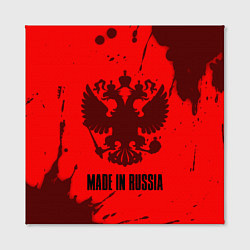 Холст квадратный RUSSIA - ГЕРБ Made In Russia Брызги, цвет: 3D-принт — фото 2