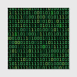 Холст квадратный Двоичный Код Binary Code, цвет: 3D-принт — фото 2