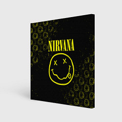 Картина квадратная NIRVANA логотипы