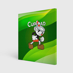 Картина квадратная Хитрая чашечка cuphead