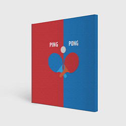 Картина квадратная PING PONG теннис
