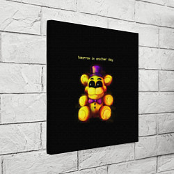 Холст квадратный Five Nights at Freddys - мишка, цвет: 3D-принт — фото 2