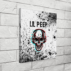 Холст квадратный Lil Peep ЧЕРЕП Краска, цвет: 3D-принт — фото 2