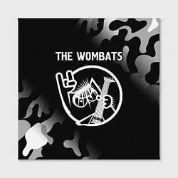 Холст квадратный The Wombats КОТ Камуфляж, цвет: 3D-принт — фото 2