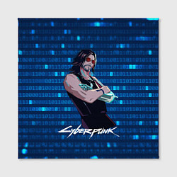 Холст квадратный Johnny Джонни Cyberpunk2077, цвет: 3D-принт — фото 2