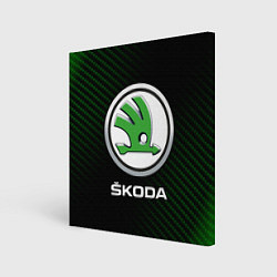 Картина квадратная SKODA Карбон