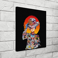 Холст квадратный ВАН ПИС АРКИ В ЛУФФИ ONE PIECE, цвет: 3D-принт — фото 2