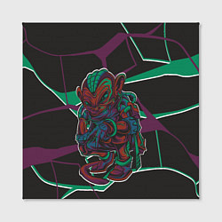 Холст квадратный Страшная обезьяна, цвет: 3D-принт — фото 2