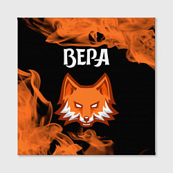Холст квадратный Вера - ЛИСА - Пламя, цвет: 3D-принт — фото 2