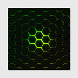 Холст квадратный НЕОНОВОЕ СВЕЧЕНИЕ ИЗ ПОД ПЛИТ, цвет: 3D-принт — фото 2