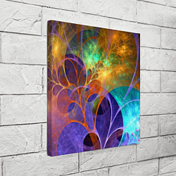 Холст квадратный Растительный абстрактный паттерн Лето Floral Abstr, цвет: 3D-принт — фото 2