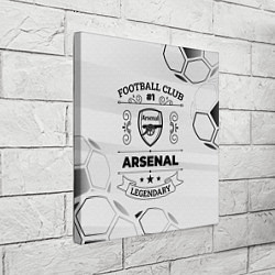 Холст квадратный Arsenal Football Club Number 1 Legendary, цвет: 3D-принт — фото 2