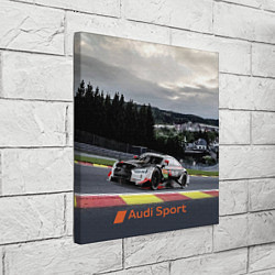 Холст квадратный Audi Sport Racing team Ауди Спорт Гоночная команда, цвет: 3D-принт — фото 2