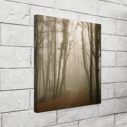 Холст квадратный Туманный лес на восходе, цвет: 3D-принт — фото 2