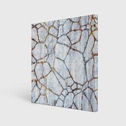 Холст квадратный Авангардный текстурный паттерн, цвет: 3D-принт