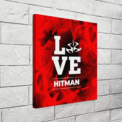 Холст квадратный Hitman Love Классика, цвет: 3D-принт — фото 2