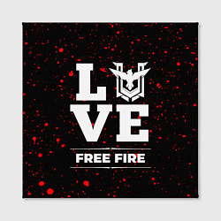 Холст квадратный Free Fire Love Классика, цвет: 3D-принт — фото 2