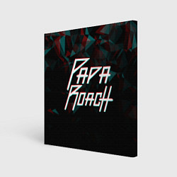 Картина квадратная Papa roach Glitch Big Logo