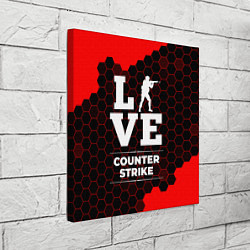 Холст квадратный Counter Strike Love Классика, цвет: 3D-принт — фото 2