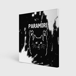 Картина квадратная Группа Paramore и Рок Кот