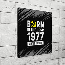 Холст квадратный Born In The USSR 1977 year Limited Edition, цвет: 3D-принт — фото 2
