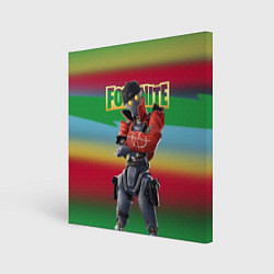 Холст квадратный Fortnite Revolt Винтик - реально кульный чувак, цвет: 3D-принт
