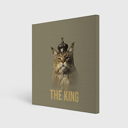 Холст квадратный Король котов Мейн-кун, цвет: 3D-принт
