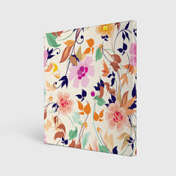 Картина квадратная Summer floral pattern