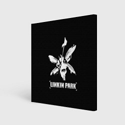 Холст квадратный Linkin Park белый, цвет: 3D-принт