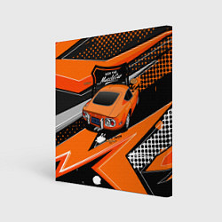 Картина квадратная Vintage Tron Ретро-автомобиль