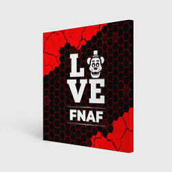 Холст квадратный FNAF Love Классика, цвет: 3D-принт