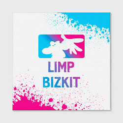 Холст квадратный Limp Bizkit Neon Gradient, цвет: 3D-принт — фото 2
