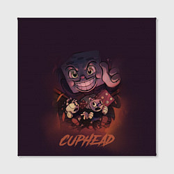 Холст квадратный Cuphead - Король кости, цвет: 3D-принт — фото 2
