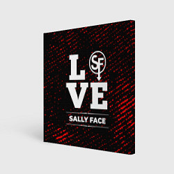Холст квадратный Sally Face Love Классика, цвет: 3D-принт