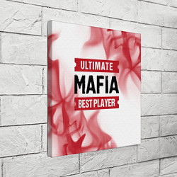 Холст квадратный Mafia: красные таблички Best Player и Ultimate, цвет: 3D-принт — фото 2