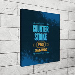 Холст квадратный Игра Counter Strike: PRO Gaming, цвет: 3D-принт — фото 2