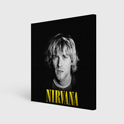 Холст квадратный Nirvana - Kurt Donald Cobain, цвет: 3D-принт