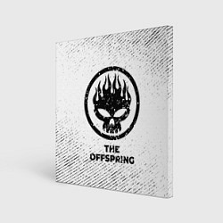 Картина квадратная The Offspring с потертостями на светлом фоне