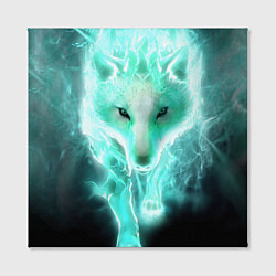 Холст квадратный Волк из света, цвет: 3D-принт — фото 2