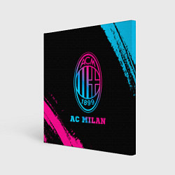 Картина квадратная AC Milan - neon gradient