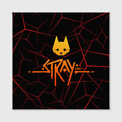 Холст квадратный Stray cat игра блуждающий кот, цвет: 3D-принт — фото 2