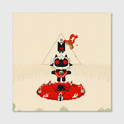 Холст квадратный Cult of the lamb art, цвет: 3D-принт — фото 2